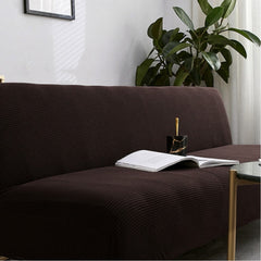 Sofazip mikroszálú karfa nélküli kanapéhuzat, barna színben