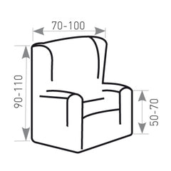 Sofazip Wingchair Mikroszálas Fekete Fotelhuzat