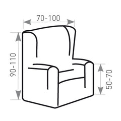 Sofazip Wingchair fotelhuzat Mikroszál - Bézs szín