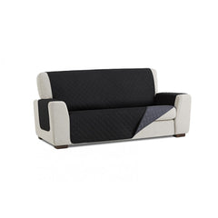 Sofazip párnázott kanapéhuzat 1-2-3-4-5 üléseshez, kétoldalúan használható fekete-szürke színben
