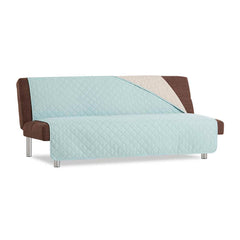 Sofazip karfa nélküli kanapéhuzat, matracolt, kétoldalas menta-bezs designban