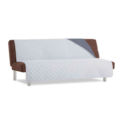 Sofazip karfa nélküli kanapéhuzat, matracolt, kétoldalas sötét szürke-világos szürke designban